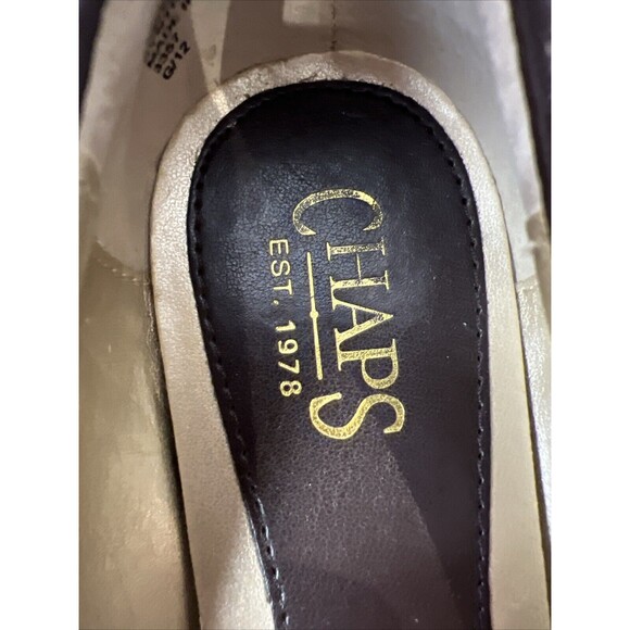 Chaps Womens Patsy Drk Brown Tassel Loafer 8B Slip-On Casual Dress Shoe Low Heel - Picture 11 of 16